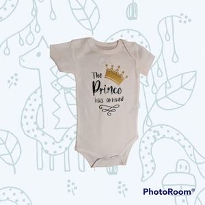 *Sale The Prince has arrived baby onesie baby bodysuit